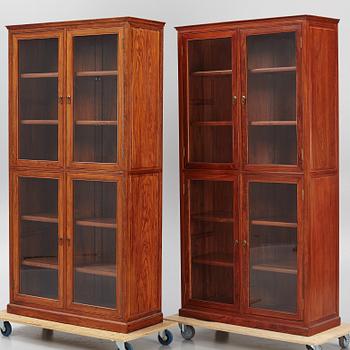 Bookcases, a pair, crafted by cabinetmakers in Beijing.