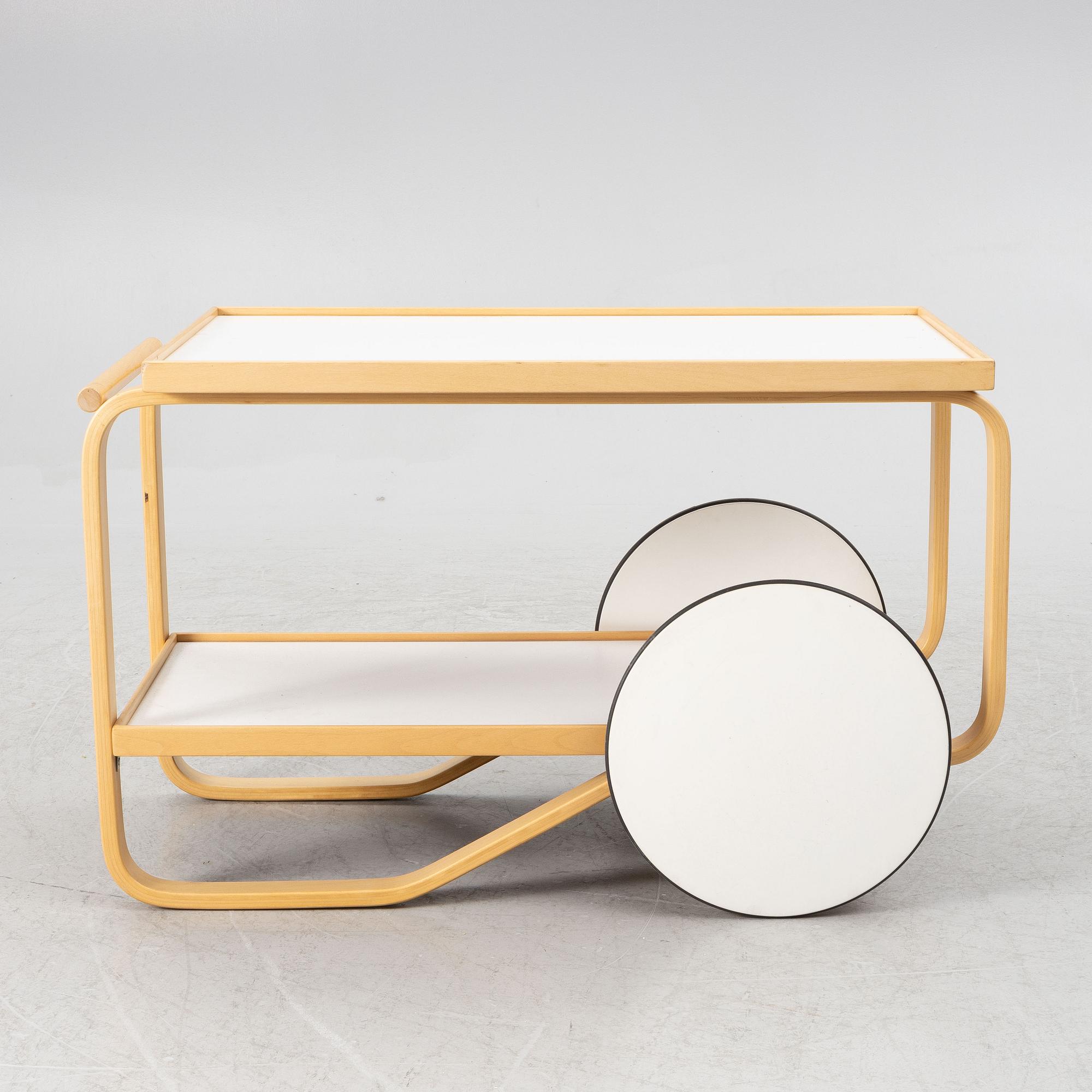 Alvar Aalto, a model 902 tea trolley, Artek 2022.