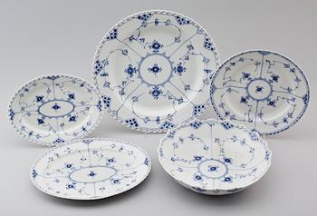 SERVISPORSLIN, 5 delar, Royal Copenhagen.