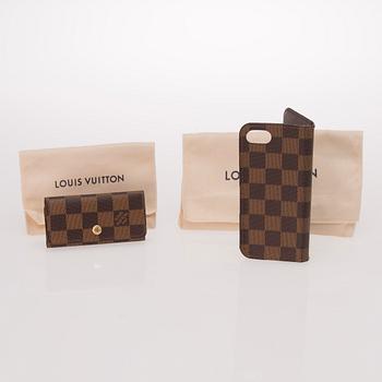 LOUIS VUITTON, iPhone FODRAL samt NYCKELFODRAL.