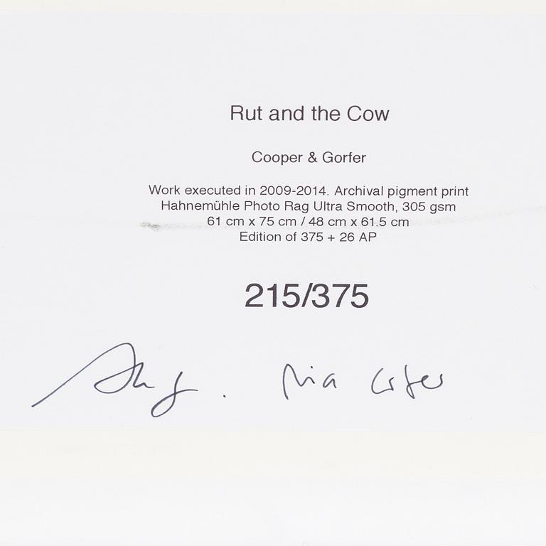 Cooper & Gorfer, archival pigment print, signed 215/375 verso.