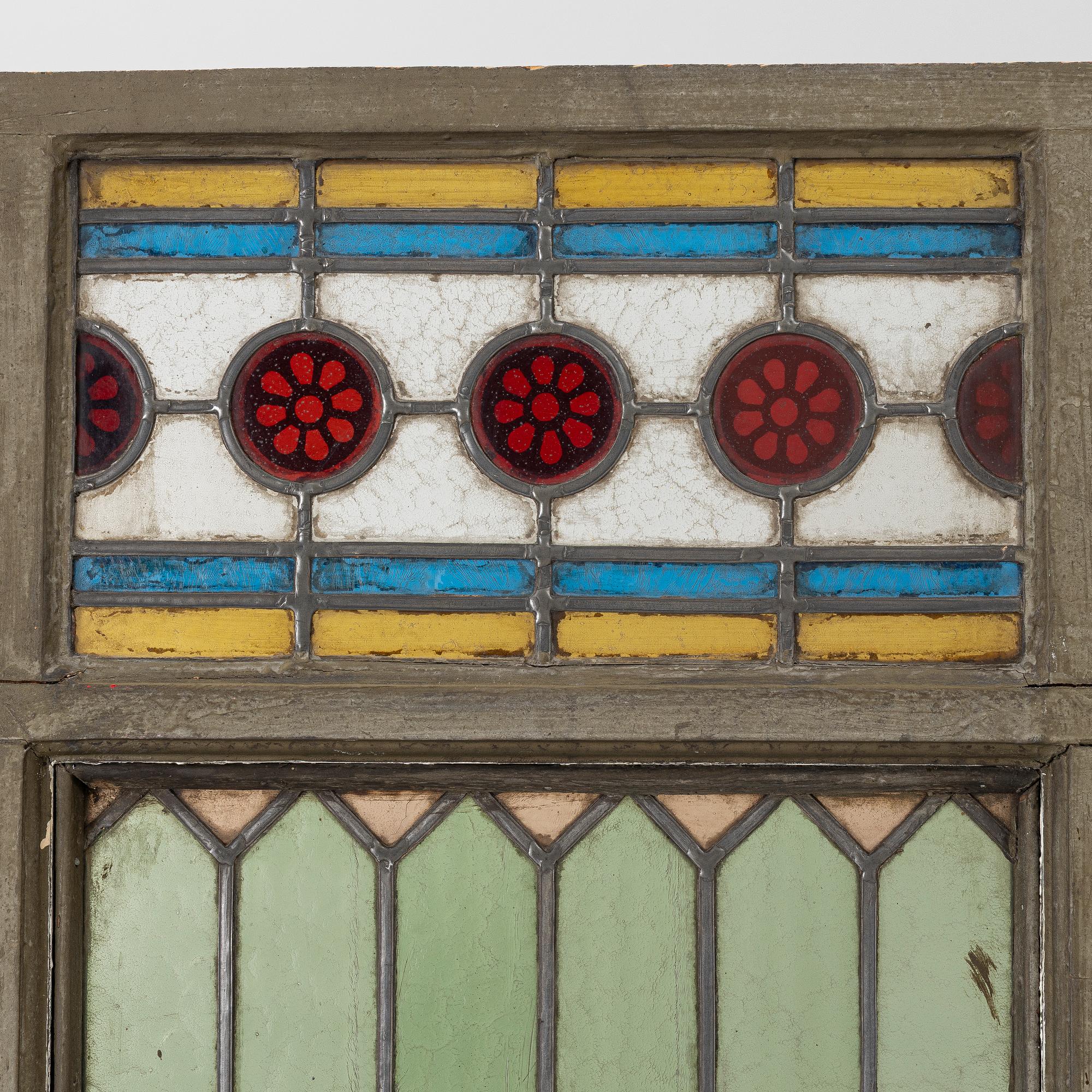 Stained glass window, 18th–20th century.