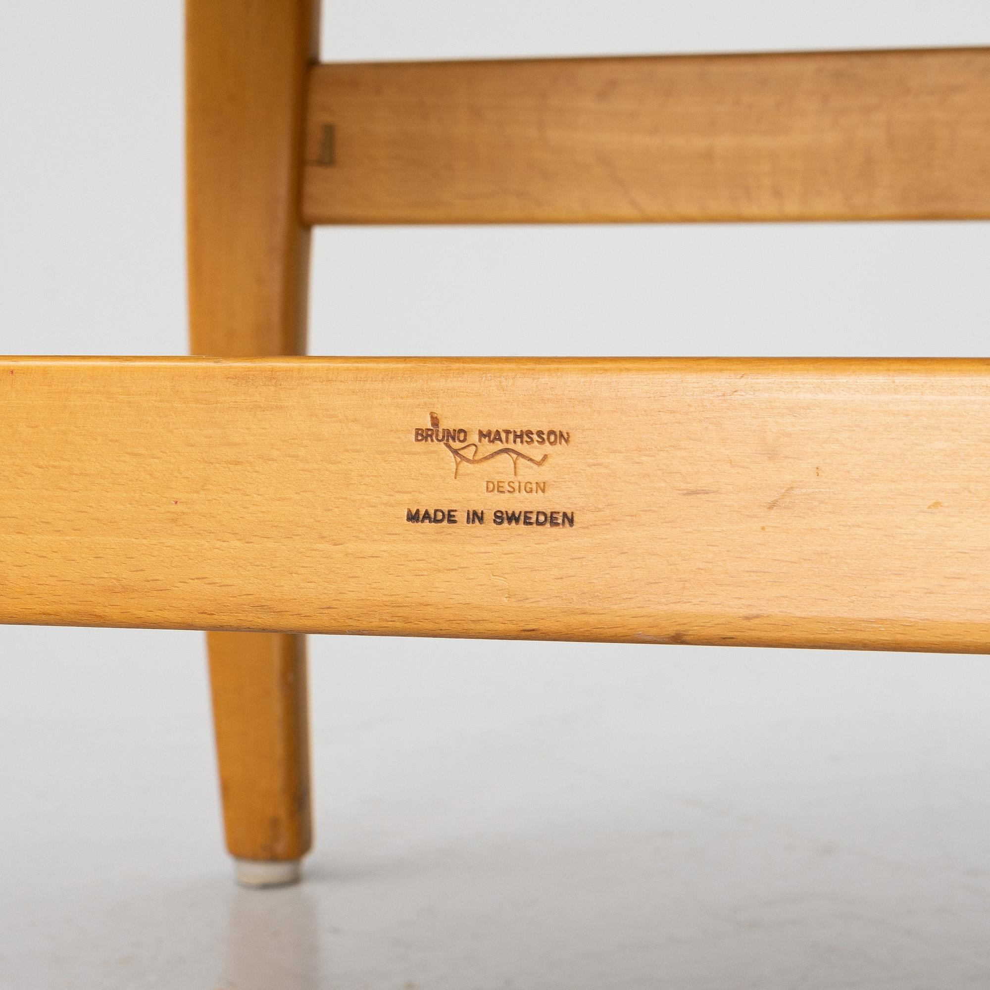 Bruno Mathsson, a matched pair of 'Eva' easy chairs, Firma Karl Mathsson, Värnamo, 1961.