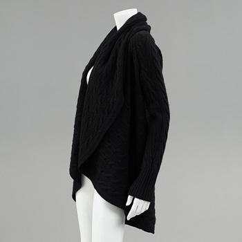 A cashmere cardigan by Ralph Lauren.