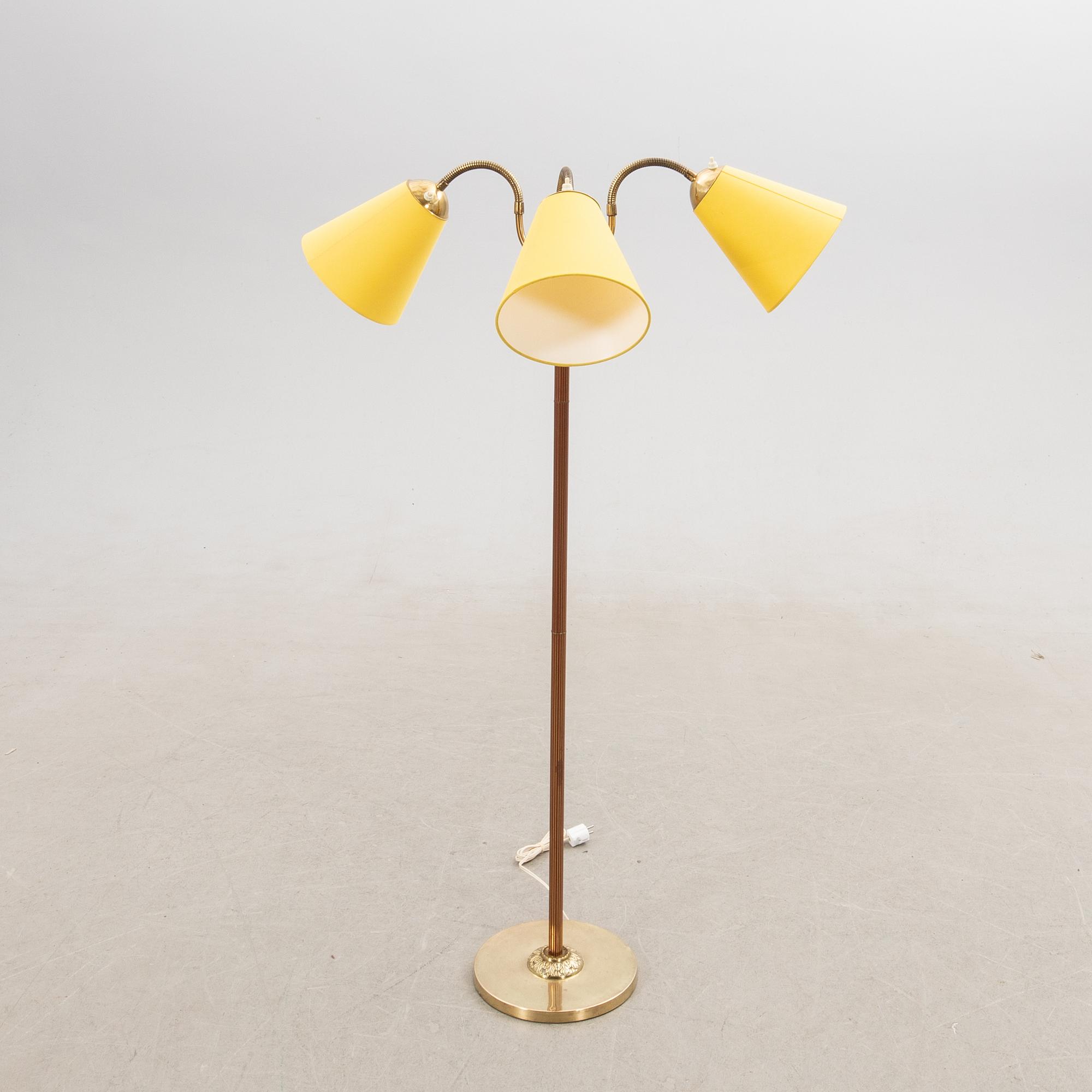 Floor lamp, mid-20th century.