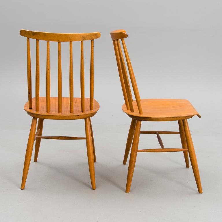 A set of four 20th century chairs.