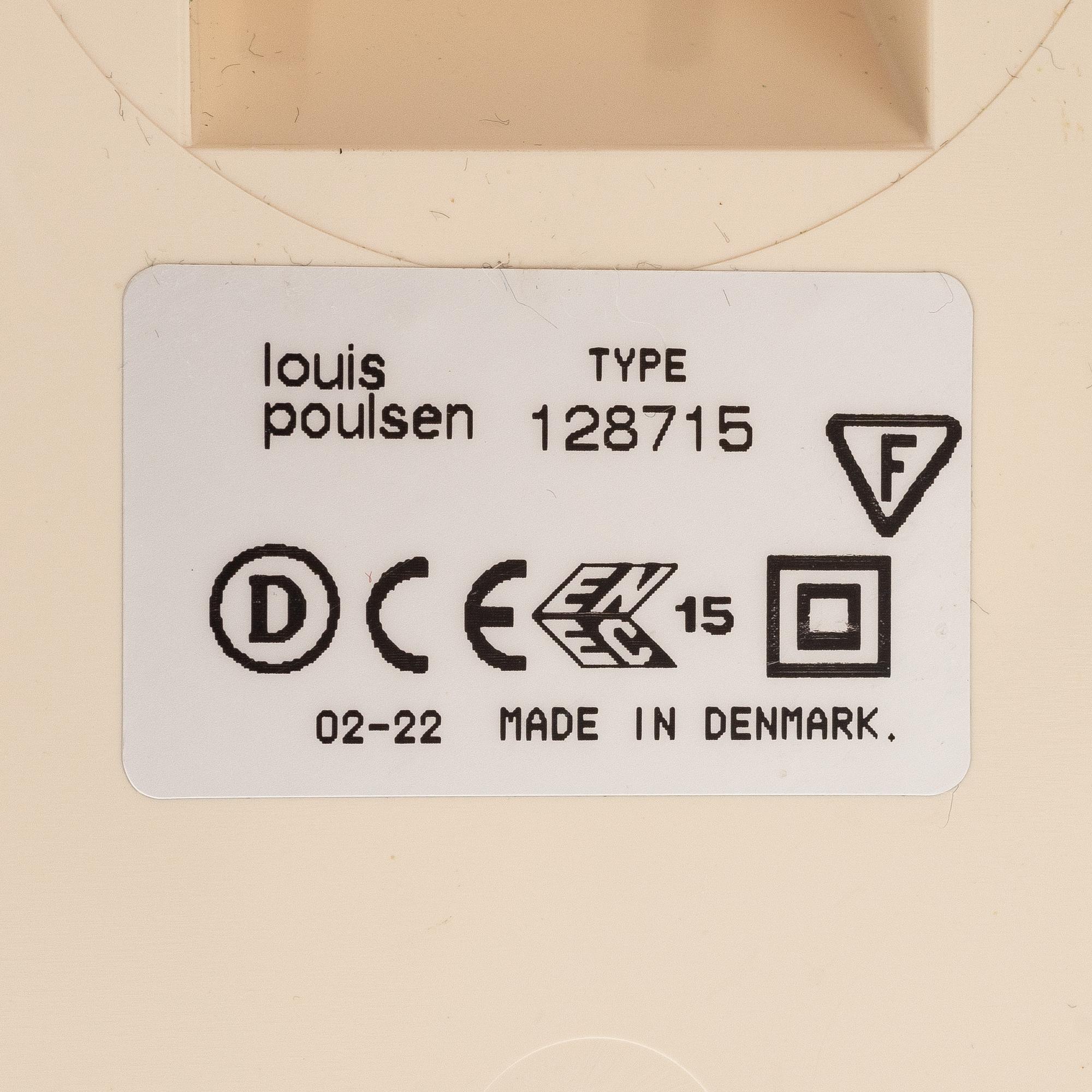 Verner Panton, golvlampa, "Panthella", Louis Poulsen, Danmark.