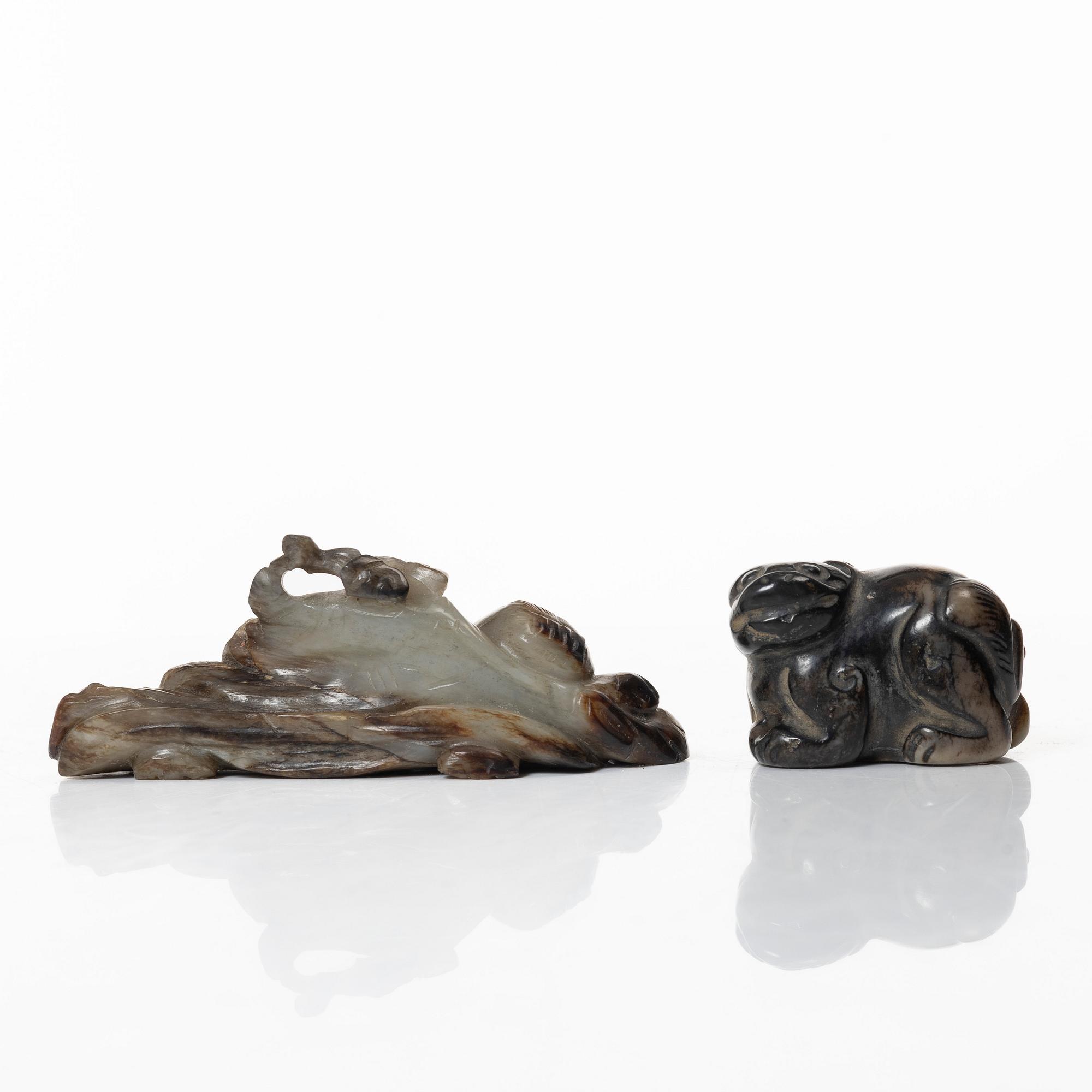 A group of four Chinese stone figures, 20th century.