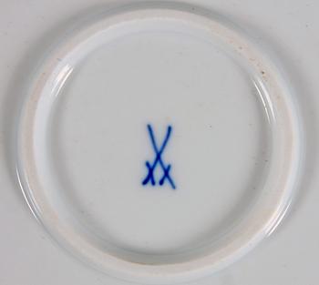 LIKÖRSERVIS, 8 delar, porslin, Meissen.