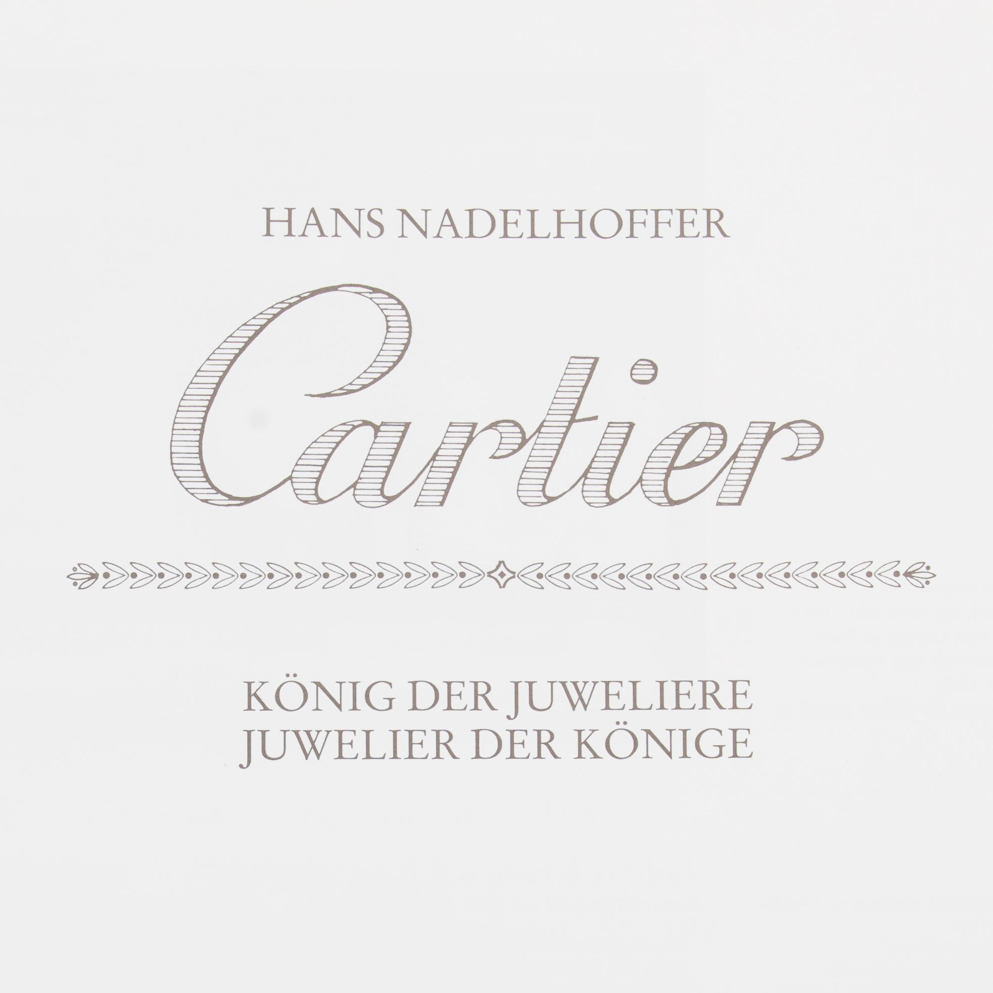 KIRJOJA, 2 kpl, Hans Nadelhofferin "Cartier" sekä Daniela Mascetti ja Amanda Triossin "Earrings".