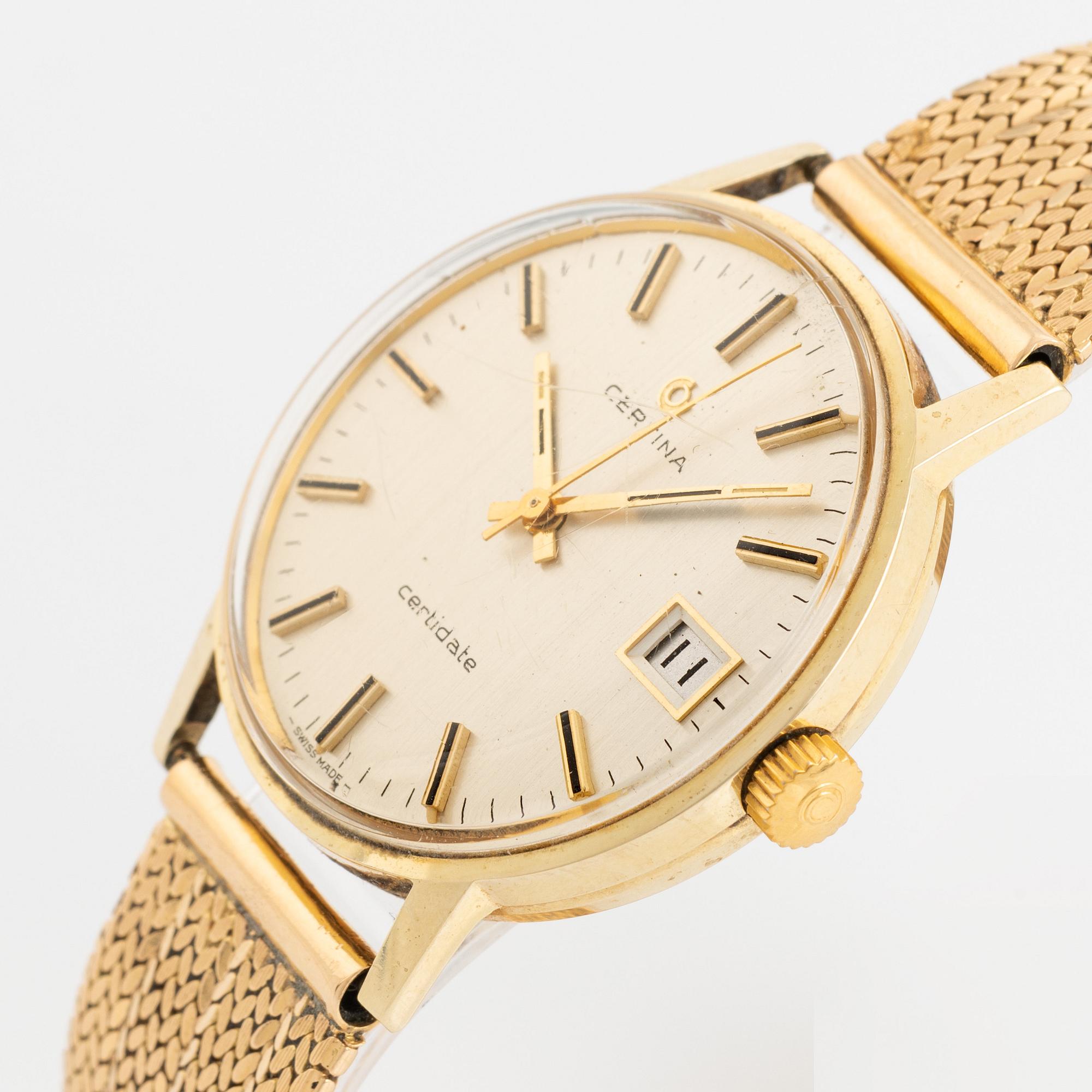 Certina, Certidate, wristwatch, 35 mm.