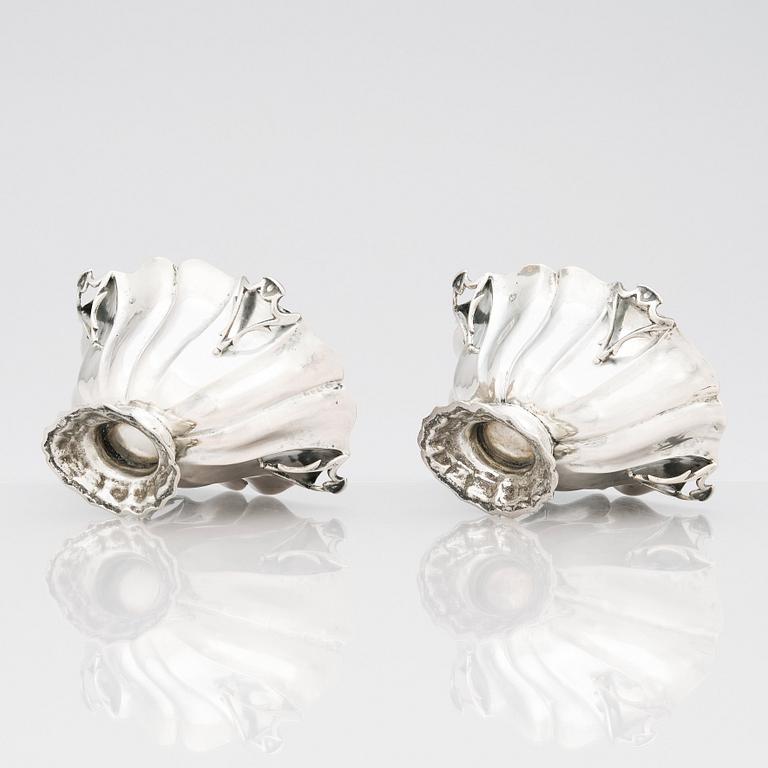 A pair of Italian Silver Sugar Bowls, Venice, mid 18th century.