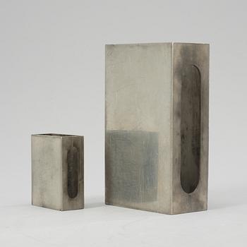 Two Estrid Ericson pewter matchbox cases by Svenskt Tenn.