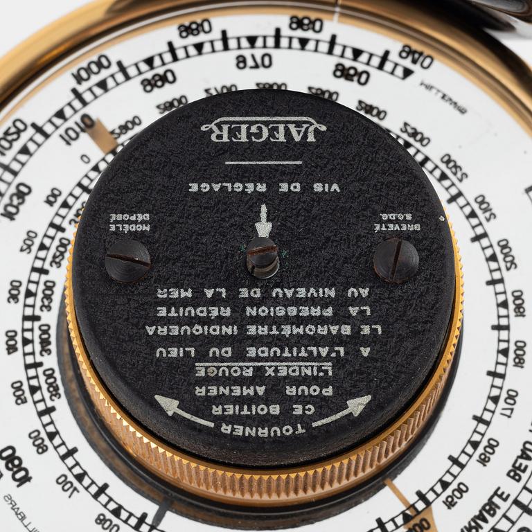 Barometer, Jaeger, modell 7.A.B, Frankrike, 1900-talets mitt.