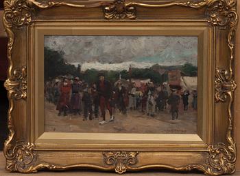 JOHN ROBERTSON REID, olja på pannå, signerad.