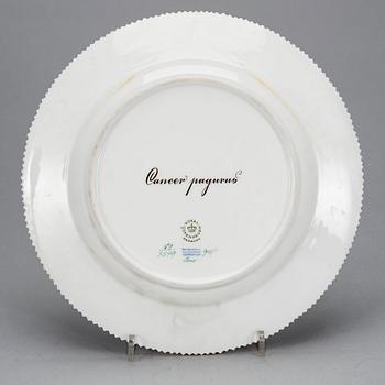 A DISH, porcelain "Flora Danica", Royal Copenhagen 1962.