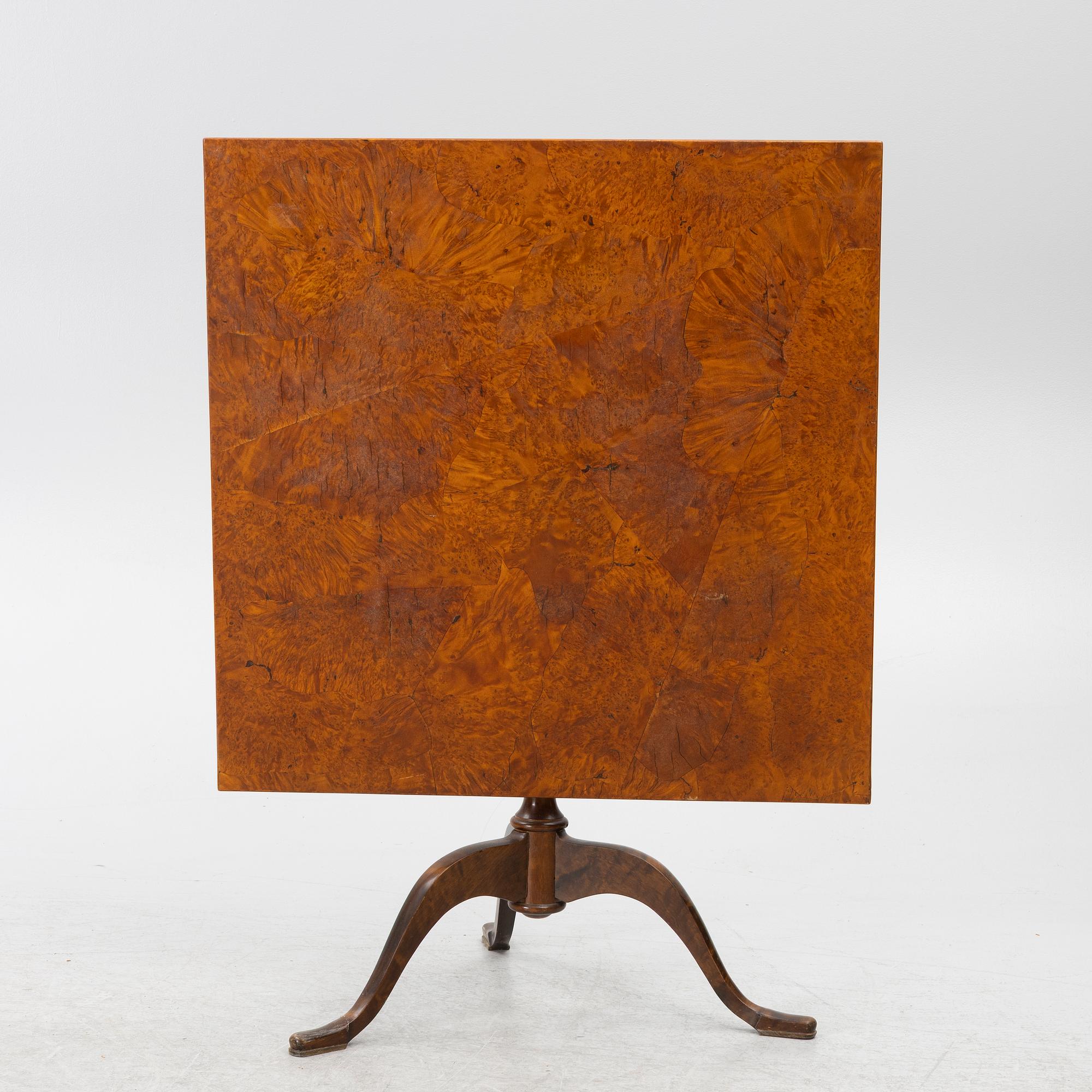 Fällbord, Mälardalen, 1800-talets första hälft.
