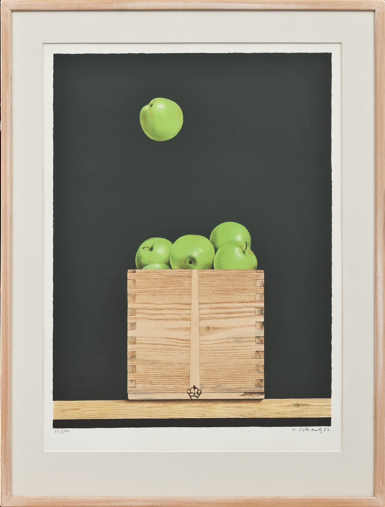 PHILIP VON SCHANTZ, färglitografi, signerad, daterad -77 och numrerad 83/140.