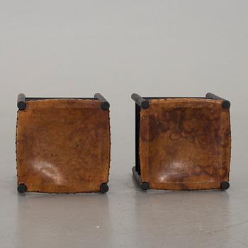 A PAIR OF STOOLS SECOND HALF OF 20TH CENTURY,