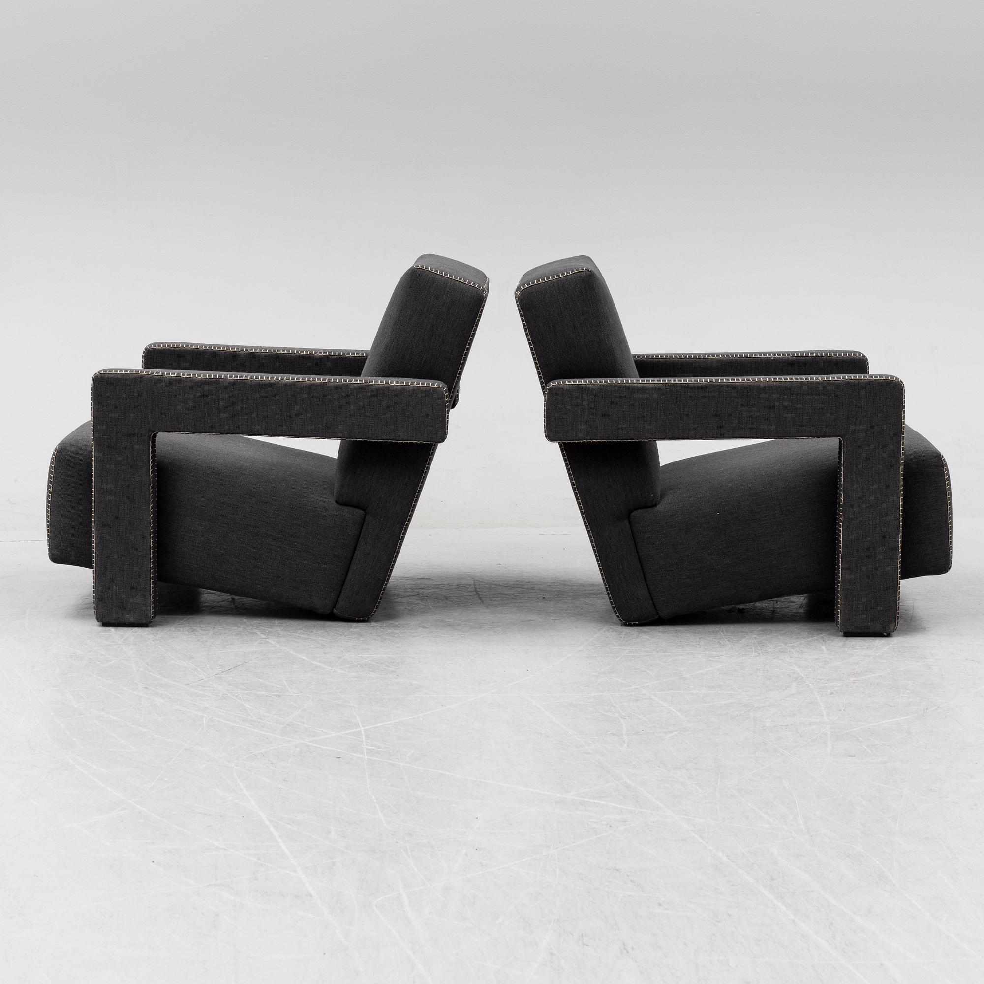 Gerrit Rietveld, "Utrecht", fåtöljer 1 par, Cassina.