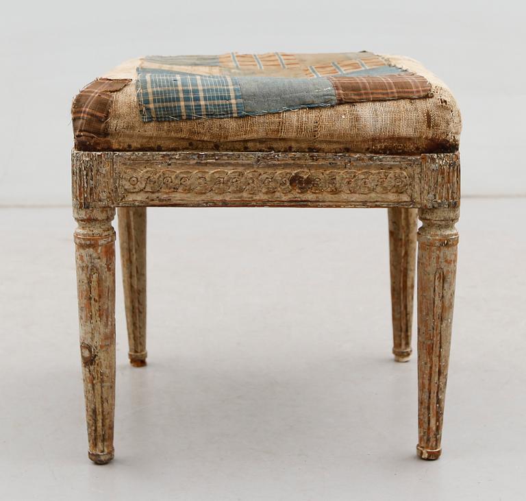 TABURETT, gustaviansk, 1700-talets slut.
