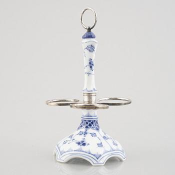 Bordsuppsats, porslin, Royal Copenhagen, "Musselmalet", modell 62, 1893-1923.