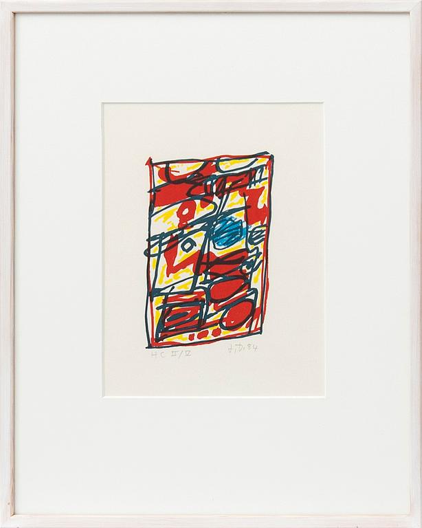 Jean Dubuffet, "Exercise lithographique no. 9 Mouvance".