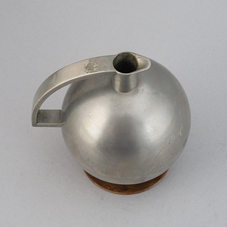 Carl Einar Borgström, kanna, tenn, Ystad Metall, 1934.