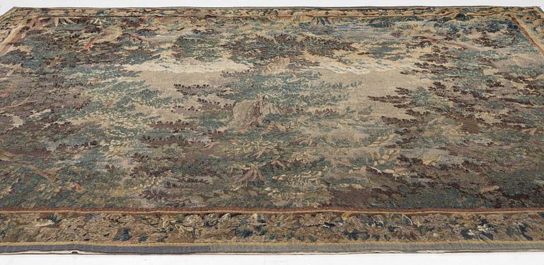 A flemish 'verdur' tapestry, c. 282 x 321 cm, 18 th century.
