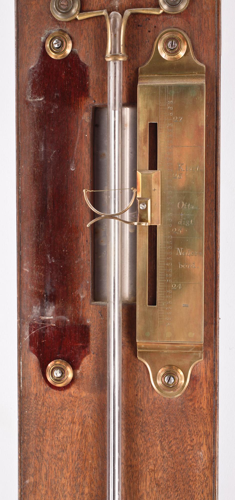 KVICKSILVERBAROMETER, Johan Gustaf Hasselström, märkt IGH, tidigt 1800-tal.