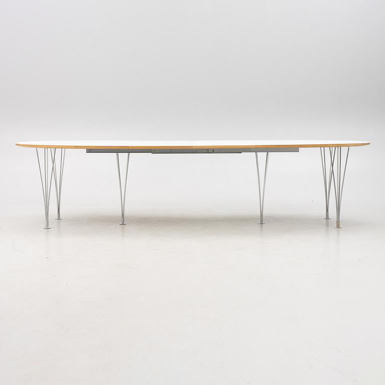 Bruno Mathsson & Piet Hein, dining table, "Superellipse", Fritz Hansen, Denmark.