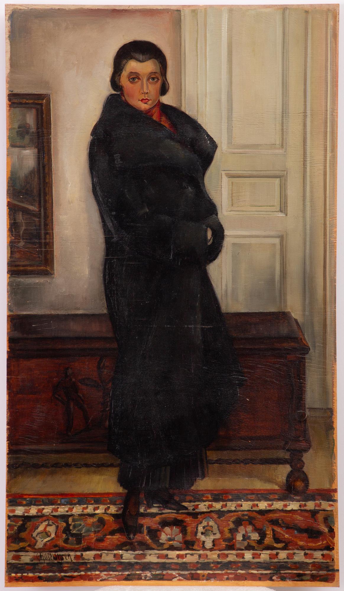 Gustav Rosengren, Portrait of an elegant woman.