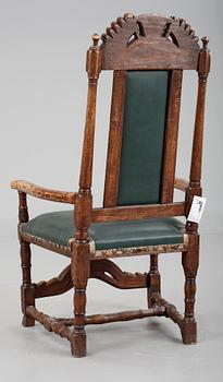 KARMSTOL, barock, 1700-talets första hälft.