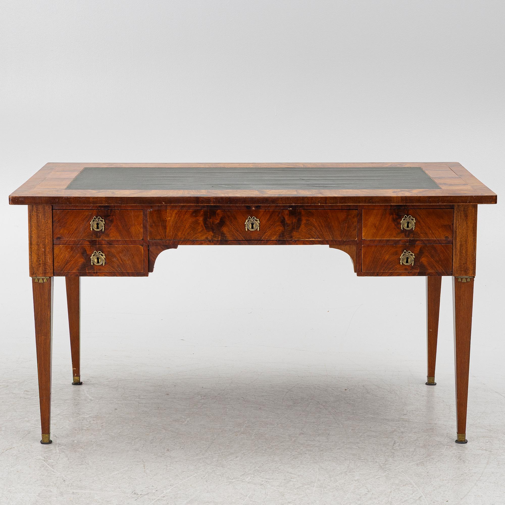 A late Gustavian style desk, 19th century.