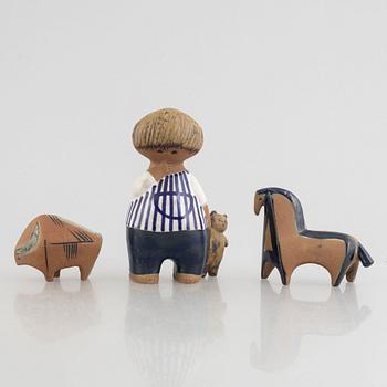 Lisa Larson, figuriner, 3 st, Gustavsberg.