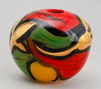 VAS, glas, Ulrica Hydman-Vallien, Kosta Boda, Unique, signerad.