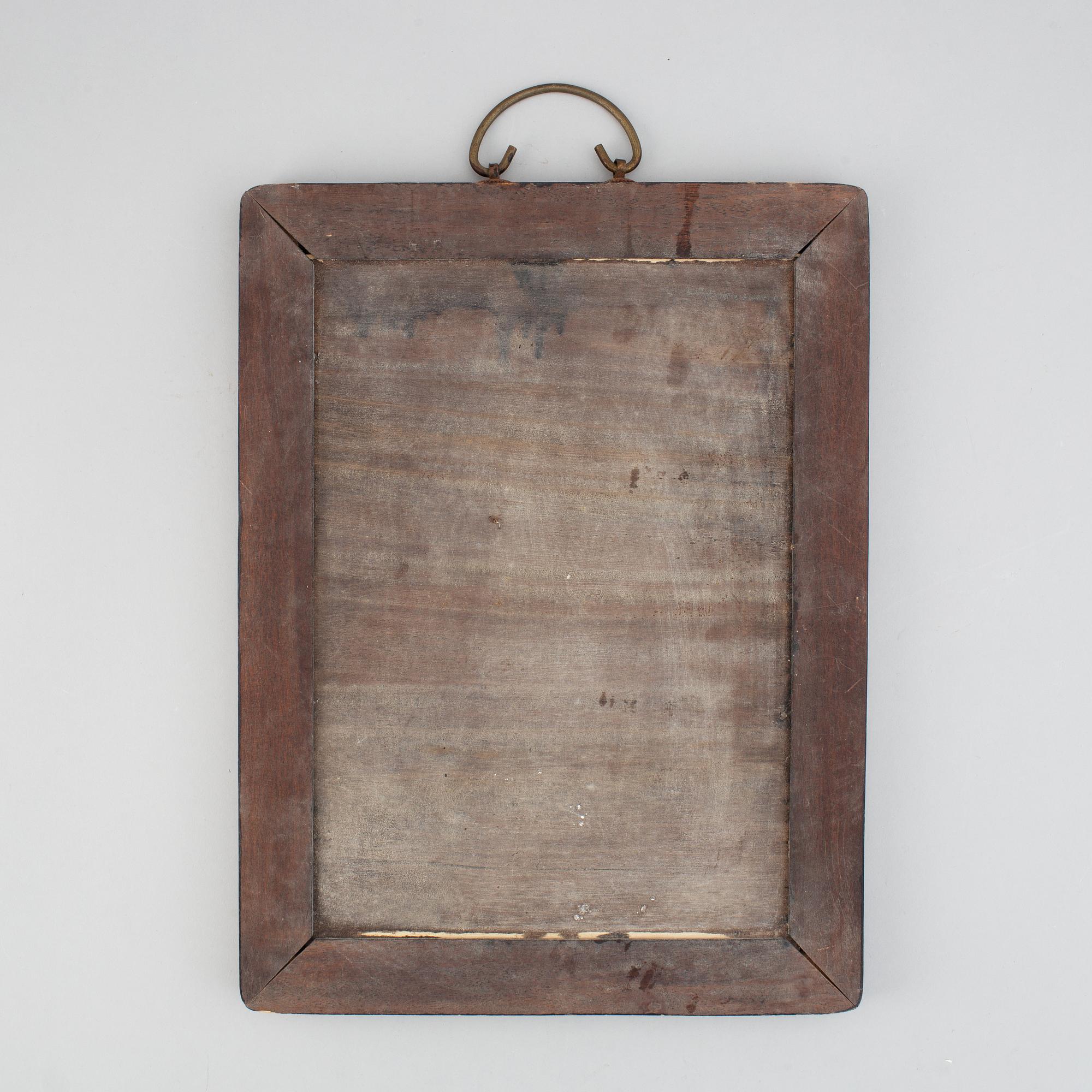 A Chinese famille rose placquer, after Feng Yunfeng, his school, presumably 21st century.