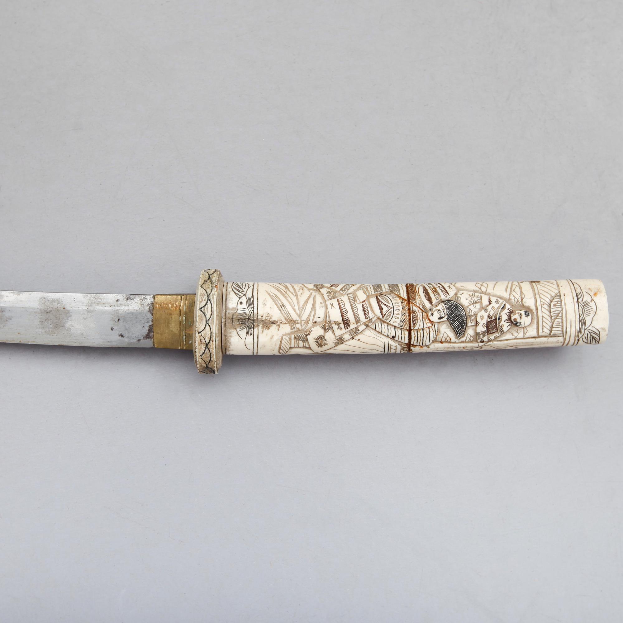 SVÄRD, ben, Japan, 1800-/1900-tal.