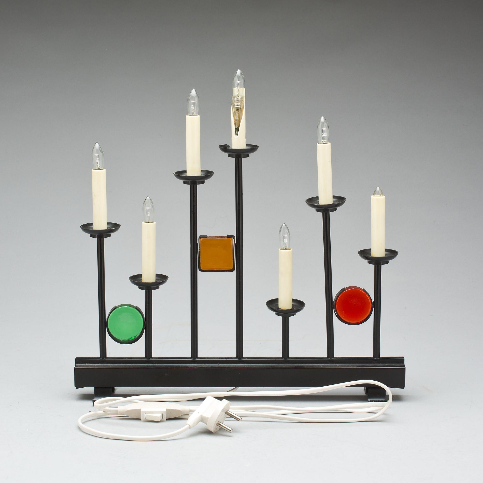 ADVENTSLJUSSTAKAR, 2 st, "Fantasi", Osram, 1960-tal.
