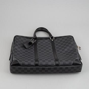 LOUIS VUITTON, 'Damier Graphite Porte Documents Voyage'.