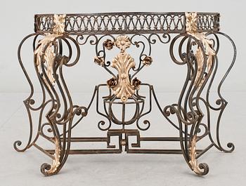 KONSOLBORD, järn, rokokostil, 1900-tal.