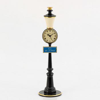 Jaeger-LeCoultre, "Rue De La Paix", table clock, 28 cm.