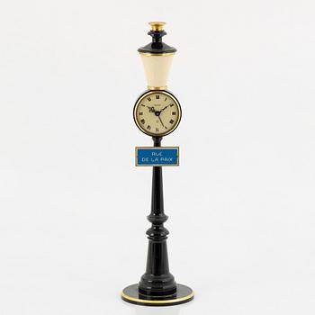 Jaeger-LeCoultre, "Rue De La Paix", table clock, 28 cm.