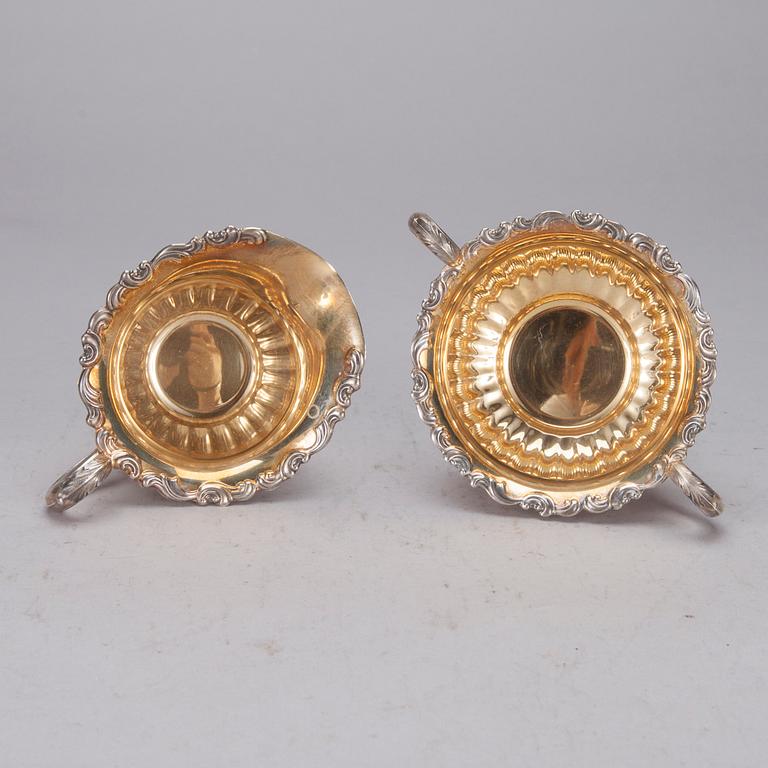 KAFFESERVIS, 3 delar, silver, Kultakeskus, Tavastehus, Finland 1992 och 1997. Vikt 811 g.