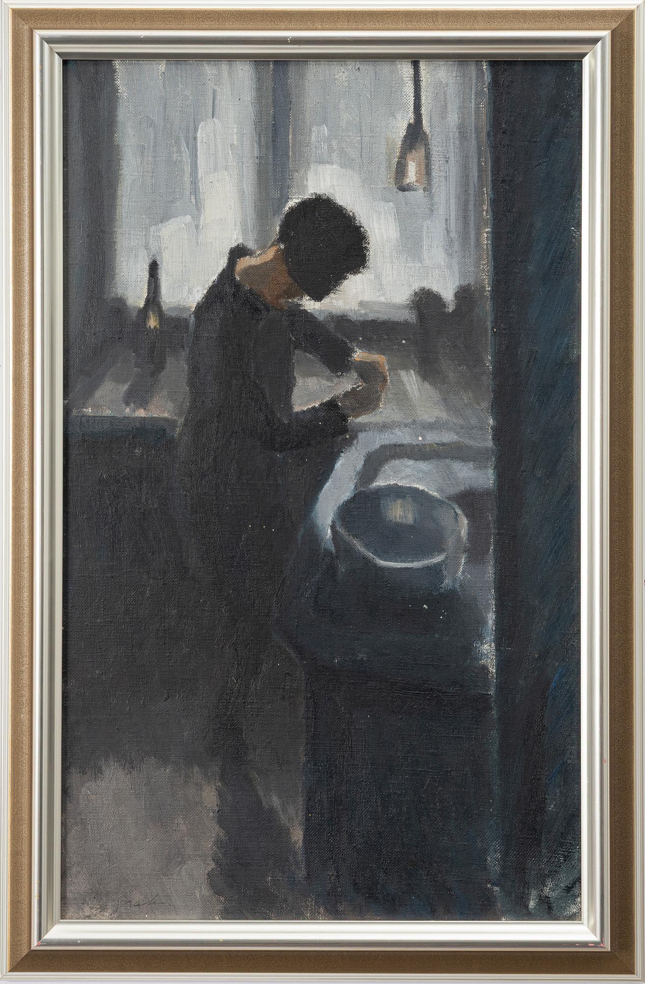 Hjalmar Grahn, 'In the Kitchen (Ingeborg Grahn)'.