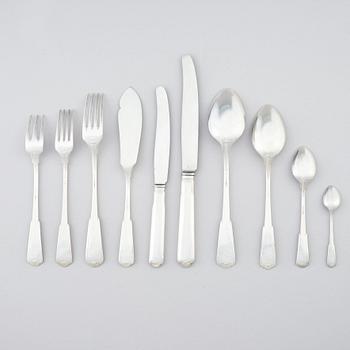 A Swedish 20th Century silver cutlery-set of 114 pieces, marks of WA.Bolin, Stockholm 1920 and 1933.