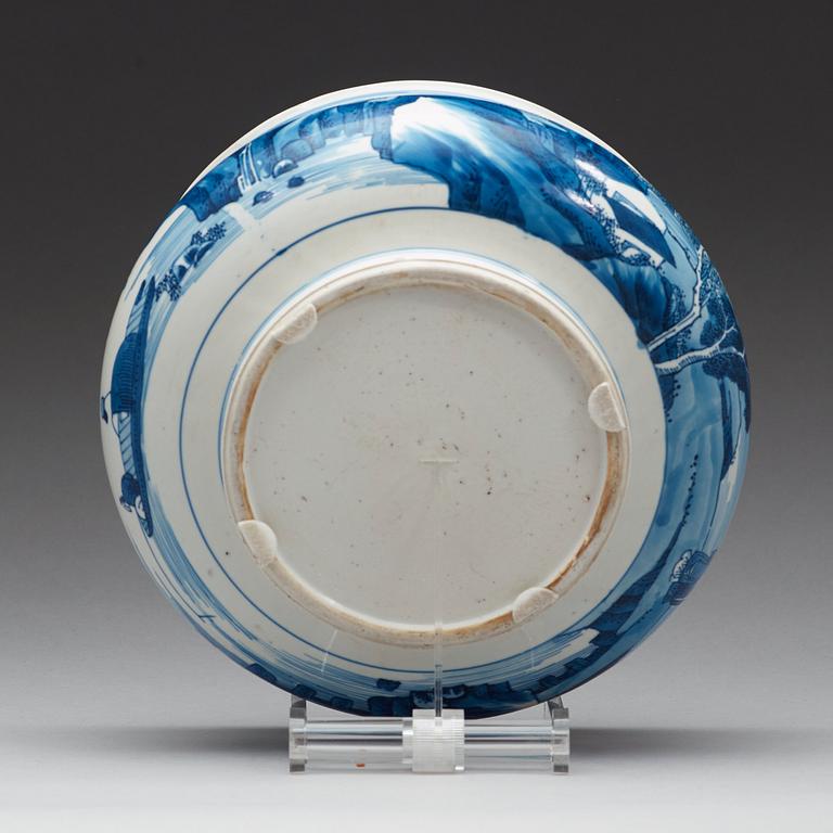 A blue and white censer, Qing dynasty, Kangxi (1662-1722).