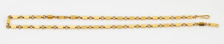 Wiwen Nilsson, an 18k gold necklace, executed in Lund Sweden 1961.