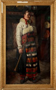 EMMA SPARRE, tillskriven, olja på duk, otydligt daterad 1882?.