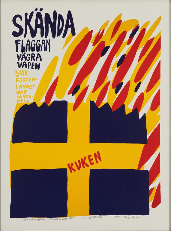 Carl Johan De Geer, "Skända flaggan" Sista sucken-upplagan.